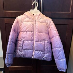 Kids Pink & Purple Puffer Jacket